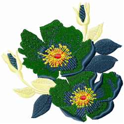 Flowers And Tree Embroidery Design 7 Flowers And Tree Embroidery Design 7